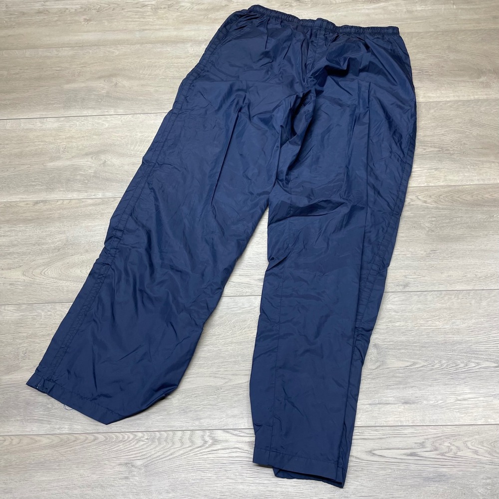 Nike Track Pants Mens Large Blue Vintage Windbreaker Lined Joggers